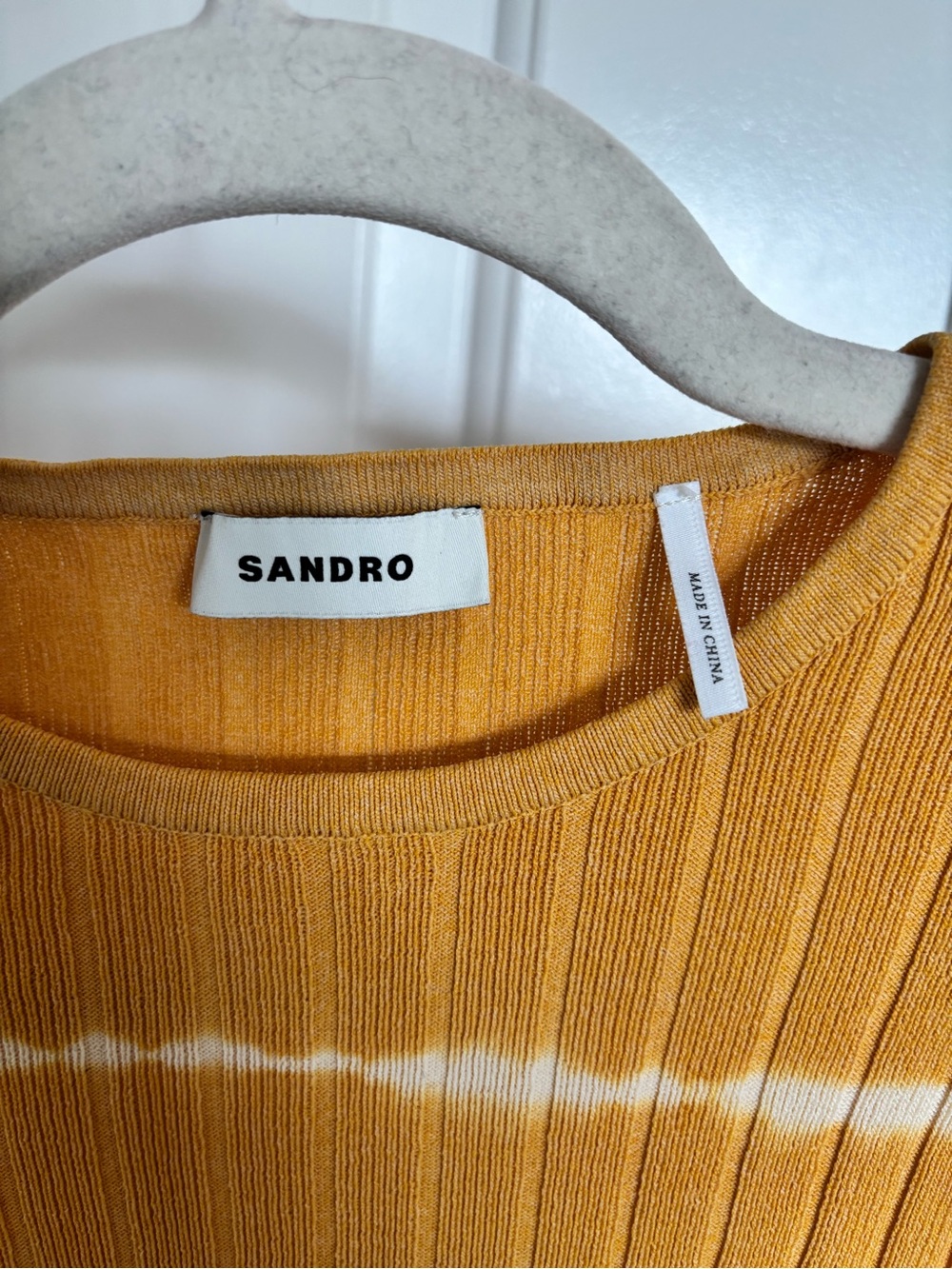 Sandro Bali Ribbed Stripe Top - Picture 5 of 5